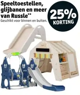 Kruidvat Speeltoestellen, glijbanen en meer van Russle aanbieding