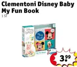 Kruidvat Clementoni Disney Baby My Fun Book aanbieding