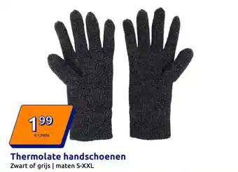 Action Thermolate handschoenen aanbieding