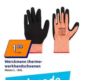 Action Werckmann thermo werkhandschoenen aanbieding