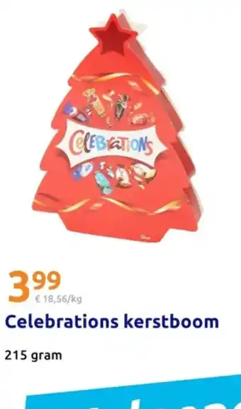 Action Celebrations kerstboom aanbieding