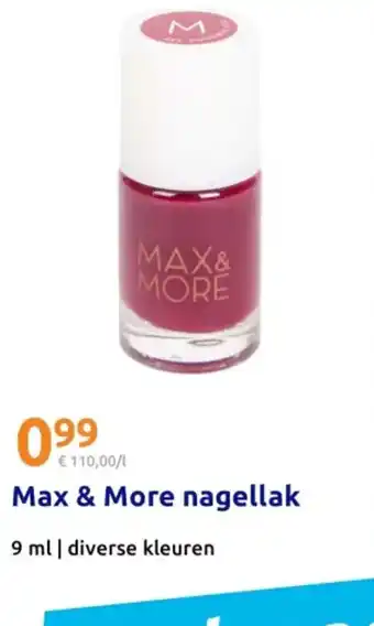 Action Max & More nagellak aanbieding