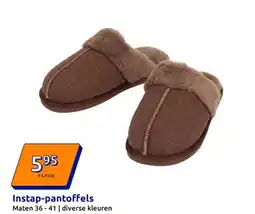Action Instap-pantoffels aanbieding