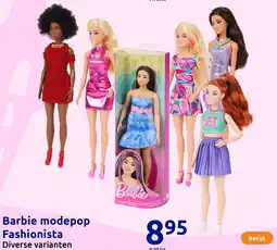 Action Barbie modepop Fashionista aanbieding