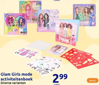 Action Glam Girls mode activiteitenboek aanbieding