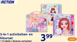 Action 5-in-1 activiteiten en kleurset aanbieding