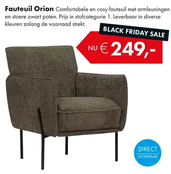 Woonsquare Fauteuil Orion aanbieding