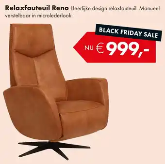 Woonsquare Relaxfauteuil Reno aanbieding