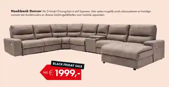 Woonsquare Hoekbank Denver aanbieding