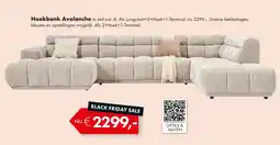 Woonsquare Hoekbank Avalanche aanbieding