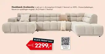 Woonsquare Hoekbank Avalanche aanbieding