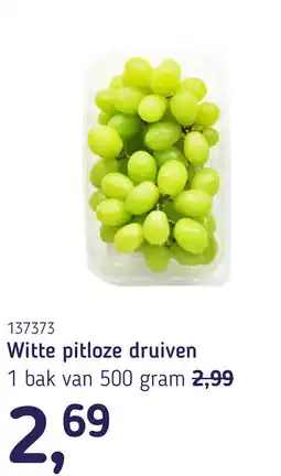 Van Hoeckel Witte pitloze druiven aanbieding