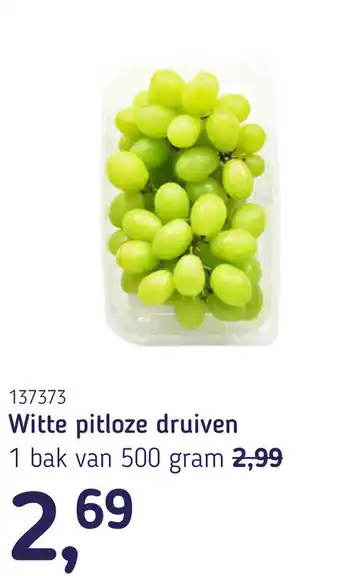 Van Hoeckel Witte pitloze druiven aanbieding