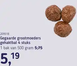 Van Hoeckel Gegaarde grootmoeders gehaktbal 4 stuks aanbieding