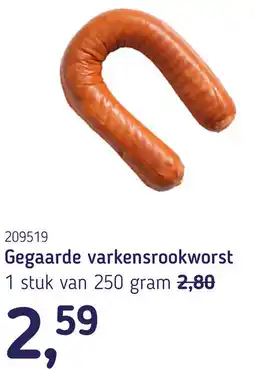 Van Hoeckel Gegaarde varkensrookworst aanbieding