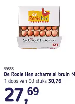 Van Hoeckel De Rooie Hen scharrelei bruin M aanbieding