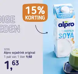 Van Hoeckel Alpro sojadrink original aanbieding