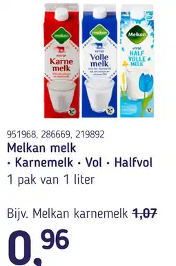 Van Hoeckel Melkan melk aanbieding