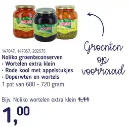 Van Hoeckel Noliko groenteconserven aanbieding
