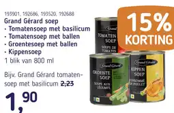 Van Hoeckel Grand Gérard soep aanbieding