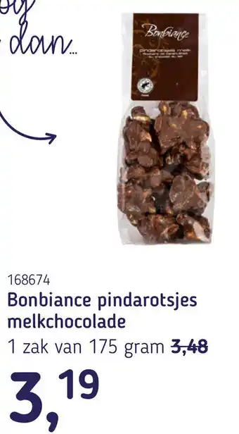 Van Hoeckel Bonbiance pindarotsjes melkchocolade aanbieding