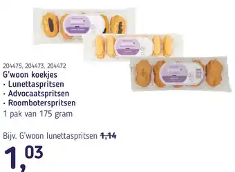 Van Hoeckel G'woon koekjes aanbieding