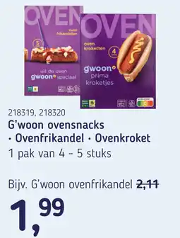 Van Hoeckel G'woon ovensnacks aanbieding