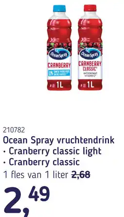 Van Hoeckel Ocean Spray vruchtendrink aanbieding
