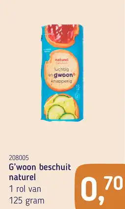 Van Hoeckel G'woon beschuit naturel aanbieding