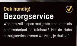 Hubo Bezorgservice aanbieding