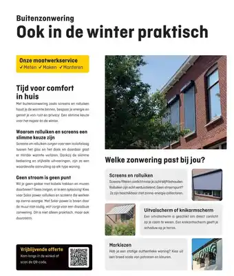 Hubo Buitenzonwering aanbieding