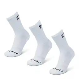 Foot Locker Jordan Everyday Cushioned Crew 3 Pack Sokken Unisex - Wit - Maat 35 - 38 aanbieding