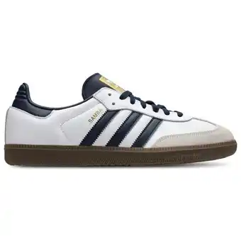 Foot Locker Adidas Samba Sneakers Heren - Wit - Maat 40 - Leer aanbieding