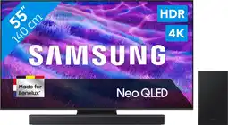 Coolblue Samsung 55 Neo QLED QN82F 4K (2025) + Samsung HW-B450F Zwart aanbieding