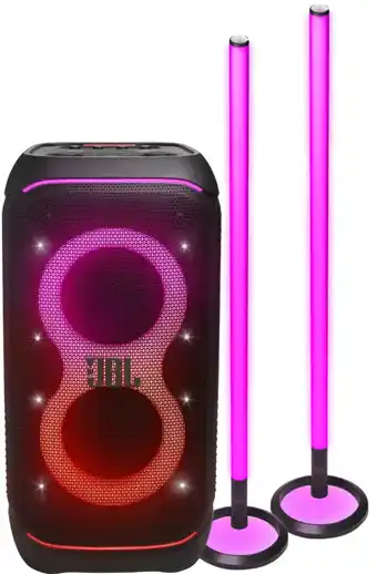 Coolblue JBL Partybox 320 + 2x JBL Partylight Stick aanbieding