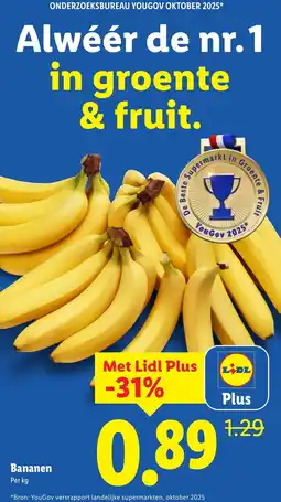 Lidl Bananen aanbieding