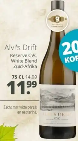 Mitra Alvi's drift reserve cvc white blend zuid-afrika aanbieding