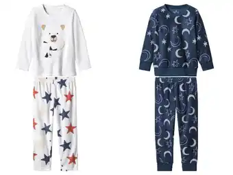 Lidl lupilu Fleece kinder pyjama aanbieding