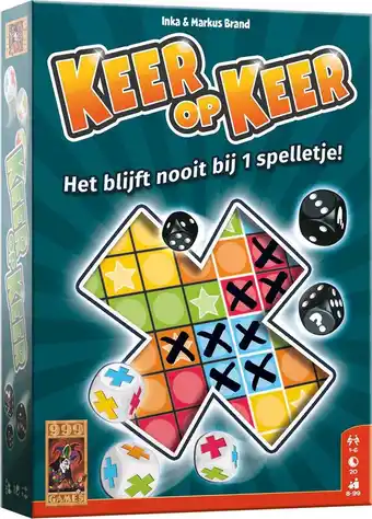 Intratuin 999 Games dobbelspel Keer op Keer 8+ jr aanbieding