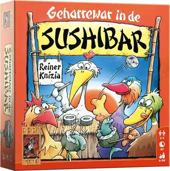 Intratuin 999 Games dobbelspel Geharrewar In De Sushibar 8+ jr aanbieding