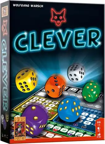 Intratuin 999 Games dobbelspel Clever 8+ jr aanbieding