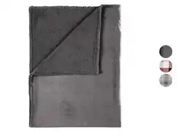 Lidl LIVARNO Fleece plaid 150 x 200 cm aanbieding