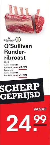 Sligro O'Sullivan Runderribroast aanbieding
