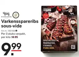 Sligro Varkensspareribs sous-vide aanbieding