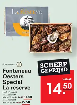 Sligro Fonteneau Oesters Special La reserve aanbieding