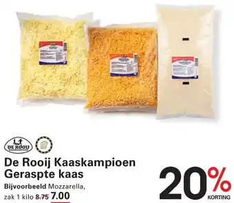 Sligro De Rooij Kaaskampioen Geraspte kaas aanbieding