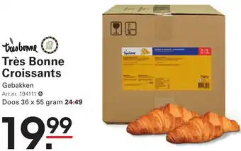 Sligro Très Bonne Croissants aanbieding