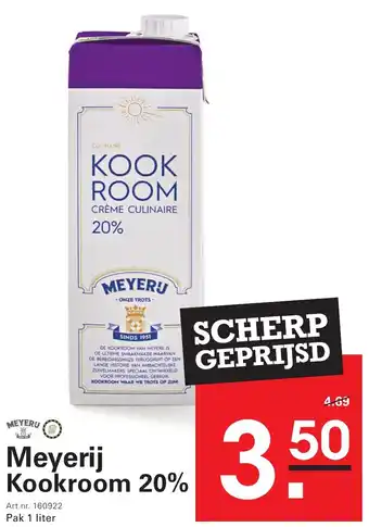 Sligro Meyerij Kookroom 20% aanbieding