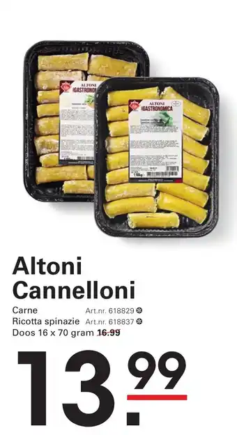 Sligro Altoni Cannelloni aanbieding