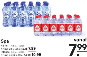 Sligro Spa aanbieding
